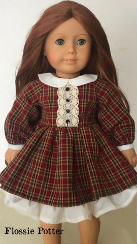 Flossie Potter 18 Inch Modern All Seasons Dress 18" Doll Clothes PDF Pixie Faire