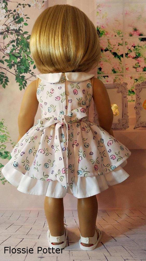 Flossie Potter 18 Inch Modern All Seasons Dress 18" Doll Clothes PDF Pixie Faire