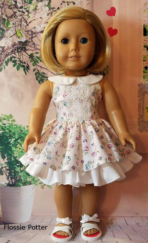 Flossie Potter 18 Inch Modern All Seasons Dress 18" Doll Clothes PDF Pixie Faire