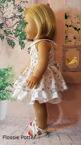 Flossie Potter 18 Inch Modern All Seasons Dress 18" Doll Clothes PDF Pixie Faire