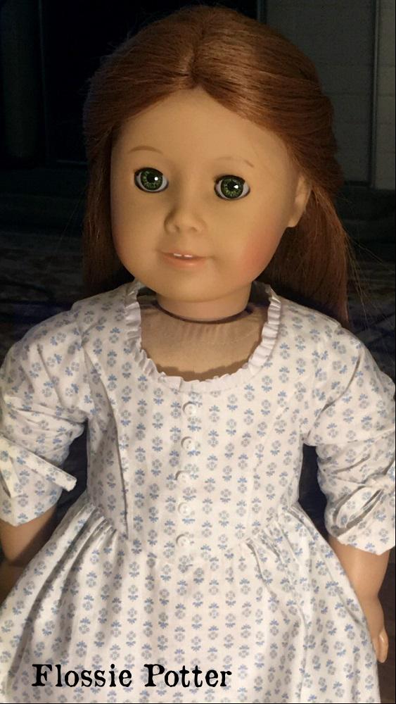 Flossie Potter 18 Inch Historical Betsy Ross Shop Dress 18" Doll Clothes Pixie Faire