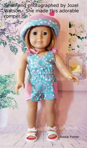 Flossie Potter 18 Inch Modern Sweetie Pie Hat 18" Doll Clothes Pattern Pixie Faire