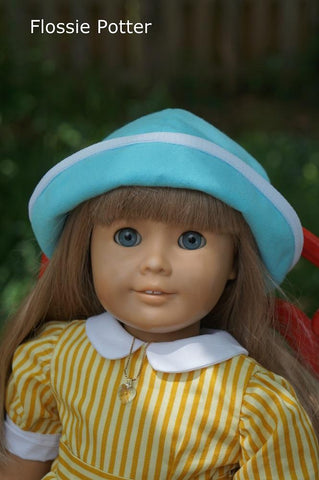 Flossie Potter 18 Inch Modern Sweetie Pie Hat 18" Doll Clothes Pattern Pixie Faire