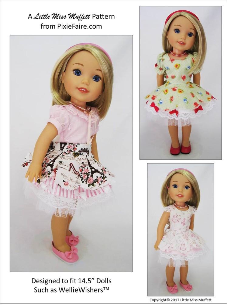 Little Miss Muffett WellieWishers Faerie Faye 14.5" Doll Clothes Pattern Pixie Faire