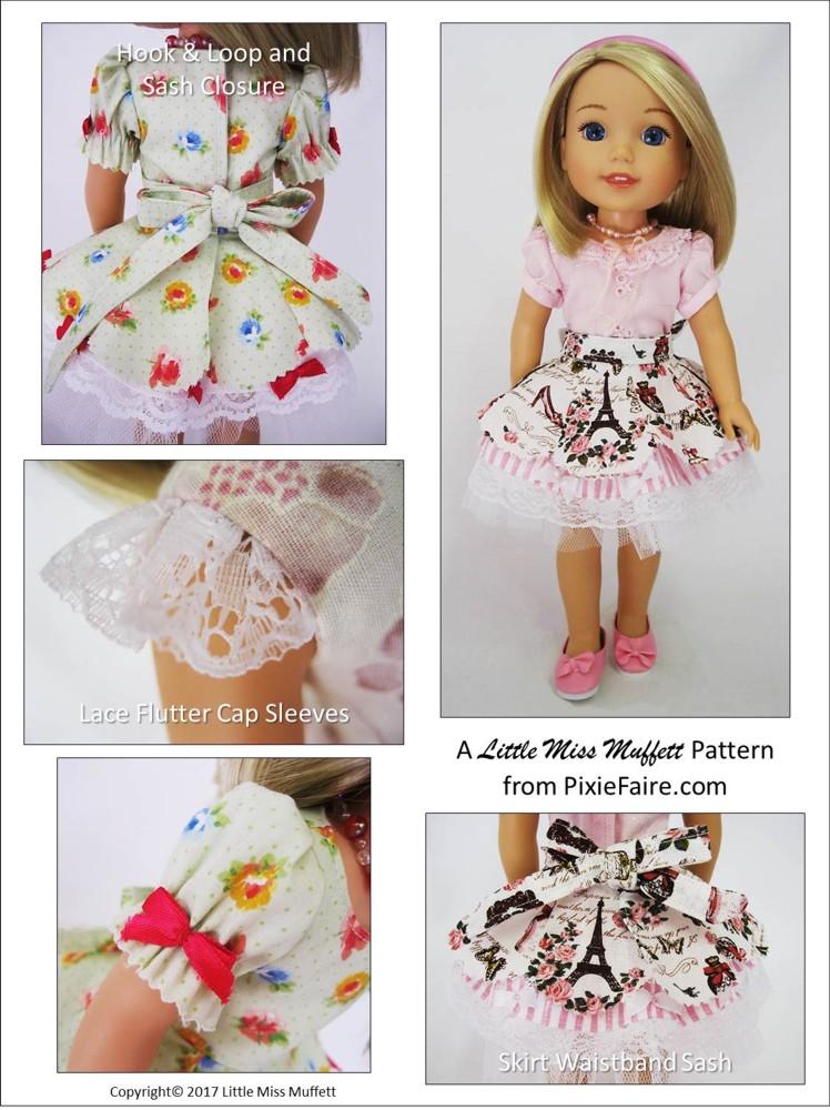 Little Miss Muffett WellieWishers Faerie Faye 14.5" Doll Clothes Pattern Pixie Faire