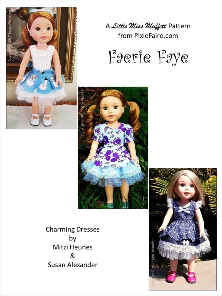 Little Miss Muffett WellieWishers Faerie Faye 14.5" Doll Clothes Pattern Pixie Faire