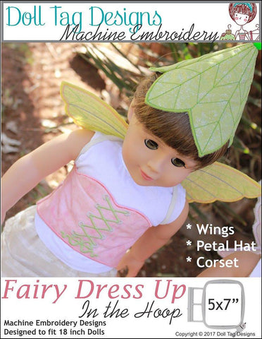 Doll Tag Clothing Machine Embroidery Design Fairy Dress Up Machine Embroidery Designs Pixie Faire