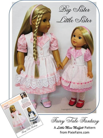 Little Miss Muffett 18 Inch Modern Fairy Tale Fantasy 18" Doll Clothes Pattern Pixie Faire
