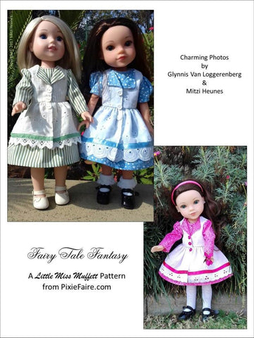 Little Miss Muffett WellieWishers Fairy Tale Fantasy 14-14.5" Doll Clothes Pattern Pixie Faire