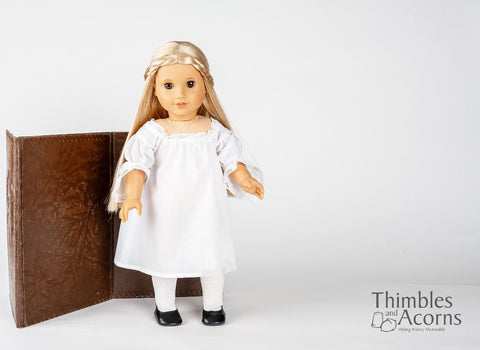 Thimbles and Acorns 18 Inch Historical 18th Century Fancy Shift 18" Doll Clothes Pattern Pixie Faire