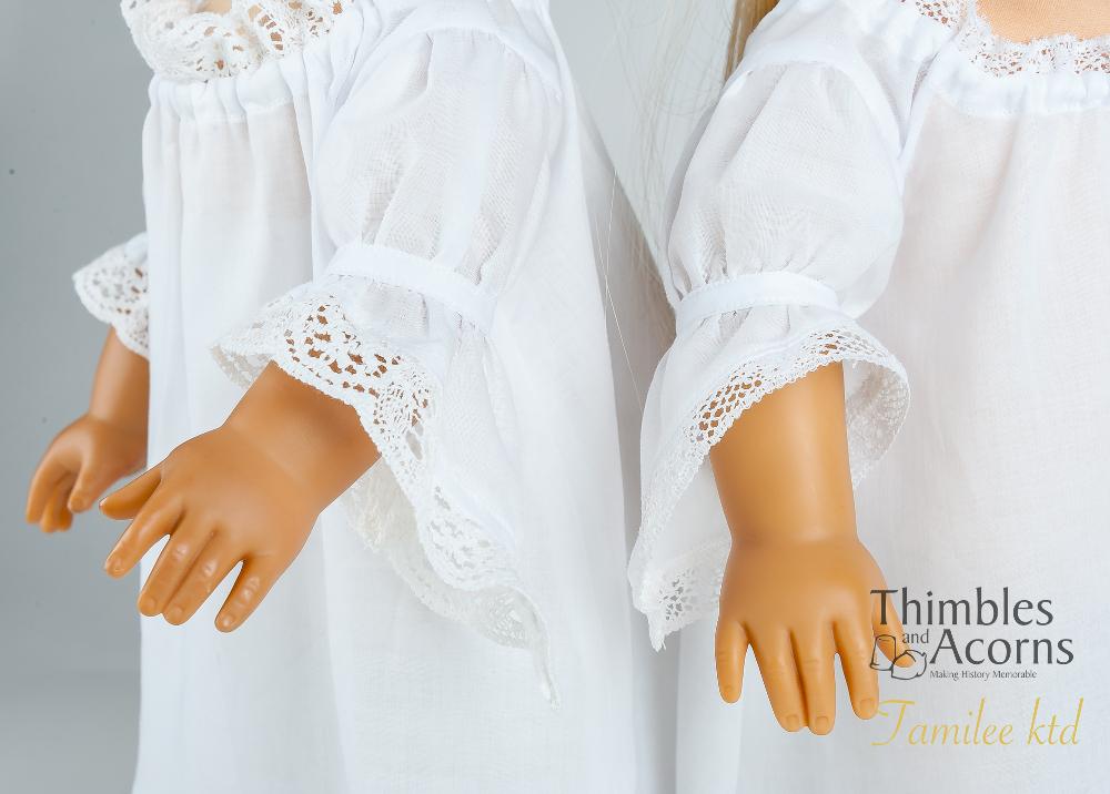 Thimbles and Acorns 18 Inch Historical 18th Century Fancy Shift 18" Doll Clothes Pattern Pixie Faire