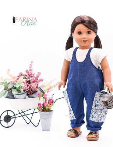 Farina Rae 18 Inch Modern Hip Hop Hannah Romper 18" Doll Clothes Pattern Pixie Faire