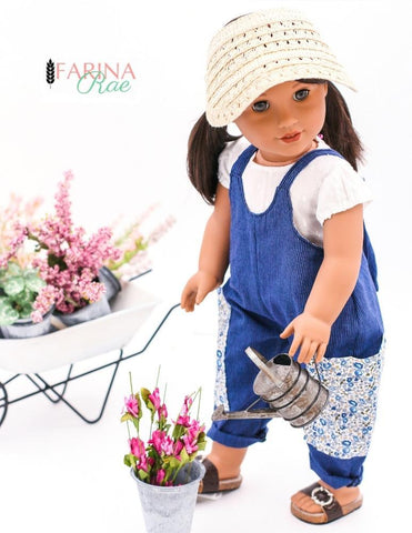 Farina Rae 18 Inch Modern Hip Hop Hannah Romper 18" Doll Clothes Pattern Pixie Faire