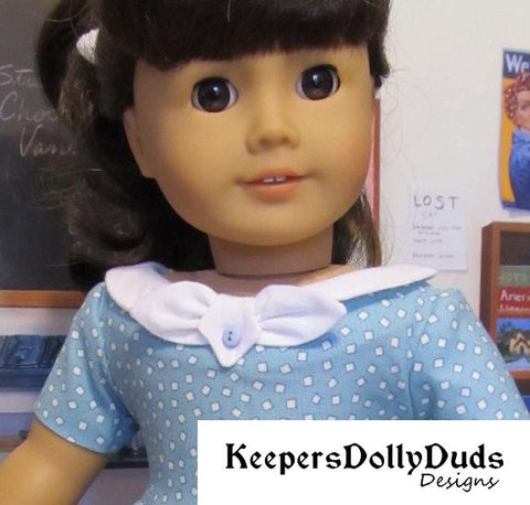 Keepers Dolly Duds Designs 18 Inch Historical Fifties Flair 18" Doll Clothes Pattern Pixie Faire
