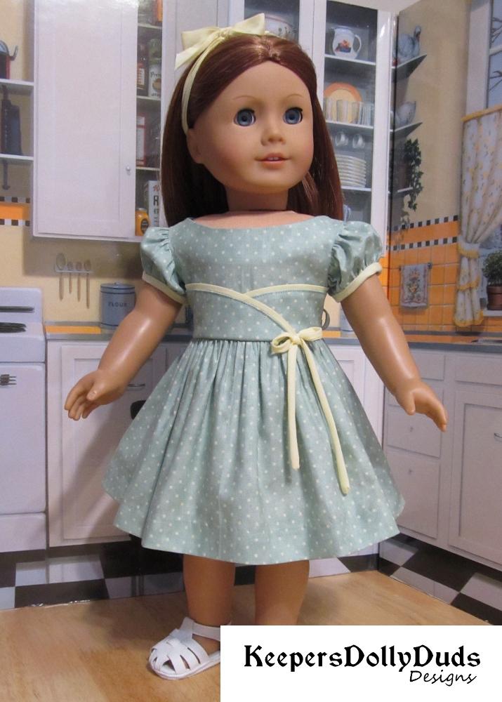 Keepers Dolly Duds Designs 18 Inch Historical Fifties Flair 18" Doll Clothes Pattern Pixie Faire