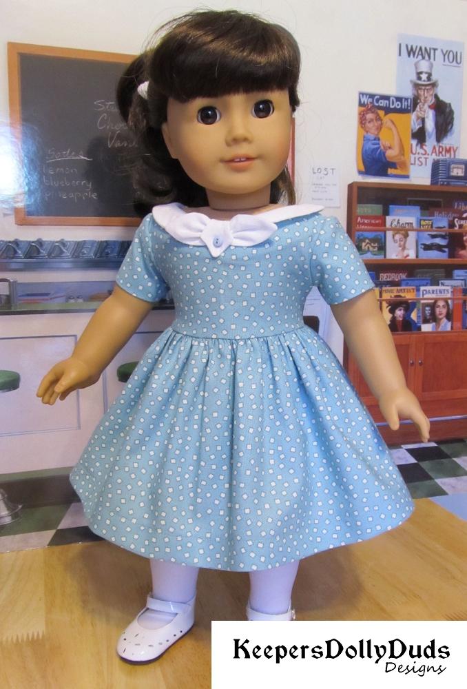 Keepers Dolly Duds Designs 18 Inch Historical Fifties Flair 18" Doll Clothes Pattern Pixie Faire