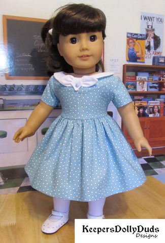 Keepers Dolly Duds Designs 18 Inch Historical Fifties Flair 18" Doll Clothes Pattern Pixie Faire