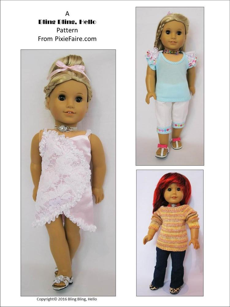 Bling Bling Hello Tutorials & Crafts Fire & Ice Doll Jewelry Pattern Pixie Faire