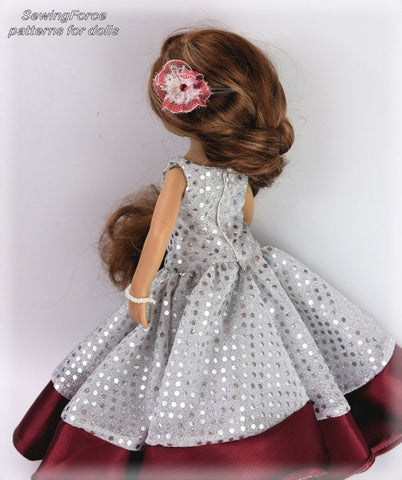 Sewing Force Little Darling Castilian Flamenco Dress Pattern for Little Darling Dolls Pixie Faire