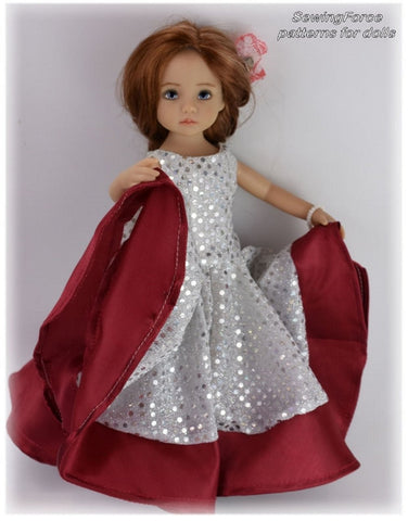 Sewing Force Little Darling Castilian Flamenco Dress Pattern for Little Darling Dolls Pixie Faire