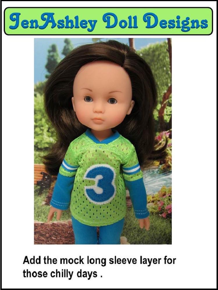 Jen Ashley Doll Designs H4H/Les Cheries Football Jersey for Les Cheries and Hearts for Hearts Dolls Pixie Faire