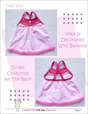 Doll Joy Kidz n Cats Camisole and Panties Pattern for Kidz N Cats Dolls Pixie Faire