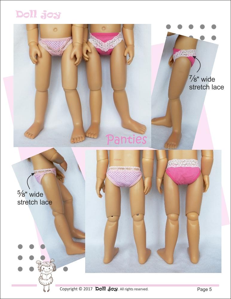 Doll Joy Kidz n Cats Camisole and Panties Pattern for Kidz N Cats Dolls Pixie Faire
