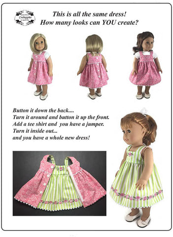 Crabapples 18 Inch Modern Fun in the Sun 18" Doll Clothes Pattern Pixie Faire