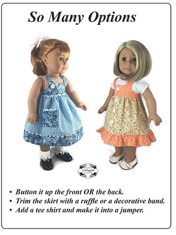 Crabapples 18 Inch Modern Fun in the Sun 18" Doll Clothes Pattern Pixie Faire
