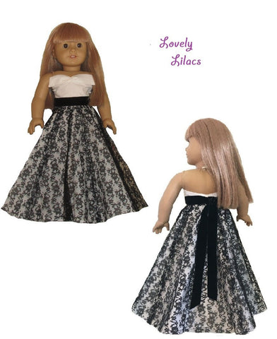 Lovely Lilacs 18 Inch Modern Garden Pretty 18" Doll Clothes Pattern Pixie Faire