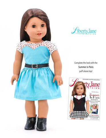 Liberty Jane 18 Inch Modern Get The Look Dress 18" Doll Clothes Pattern Pixie Faire