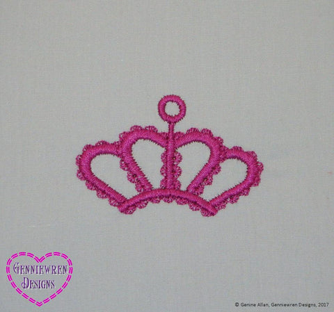 Genniewren Machine Embroidery Design Free Crown Machine Embroidery Design Pixie Faire