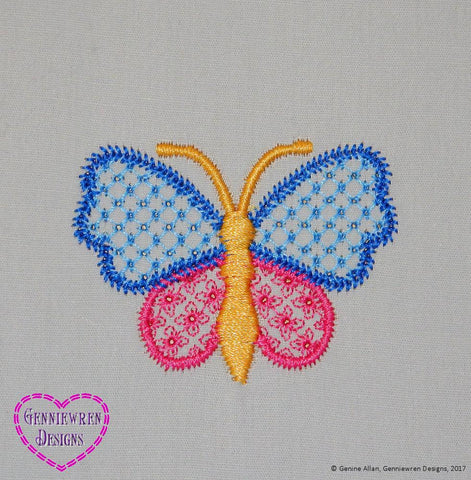 Genniewren Machine Embroidery Design Free Butterfly Machine Embroidery Design Pixie Faire