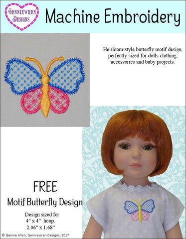 Genniewren Machine Embroidery Design Free Butterfly Machine Embroidery Design Pixie Faire
