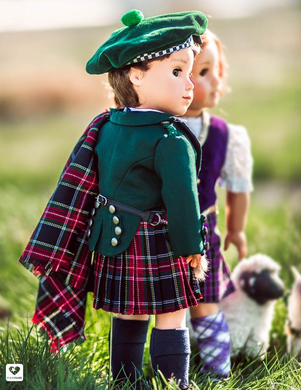Genniewren 18 Inch Modern Unisex Highland Bundle 18" Doll Clothes Pattern Pixie Faire