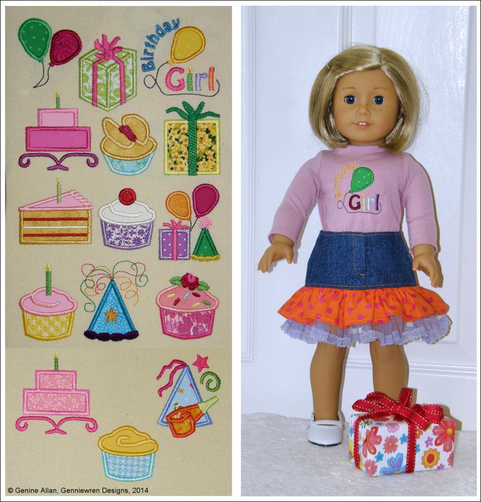 Genniewren Machine Embroidery Design Mini Applique Cupcakes & Birthdays Machine Embroidery Designs Pixie Faire