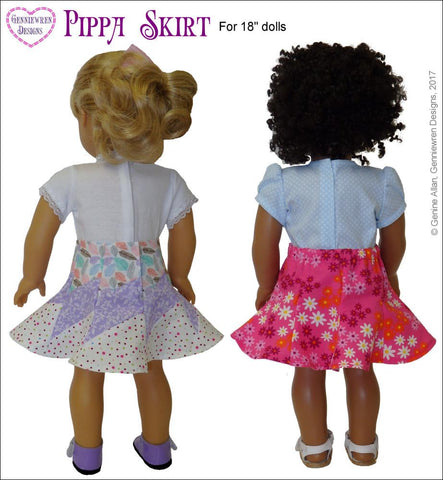 Genniewren 18 Inch Modern Pippa Skirt 18" Doll Clothes Pixie Faire