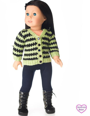 Genniewren Knitting Preppy Cardigan Knitting Pattern Pixie Faire