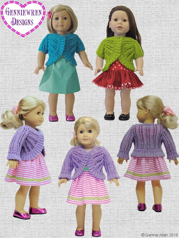 Genniewren Knitting Ruffle Edged Jacket Knitting Pattern Pixie Faire
