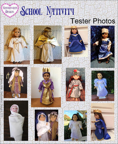 Genniewren 18 Inch Modern School Nativity 18" Doll Clothes Pixie Faire