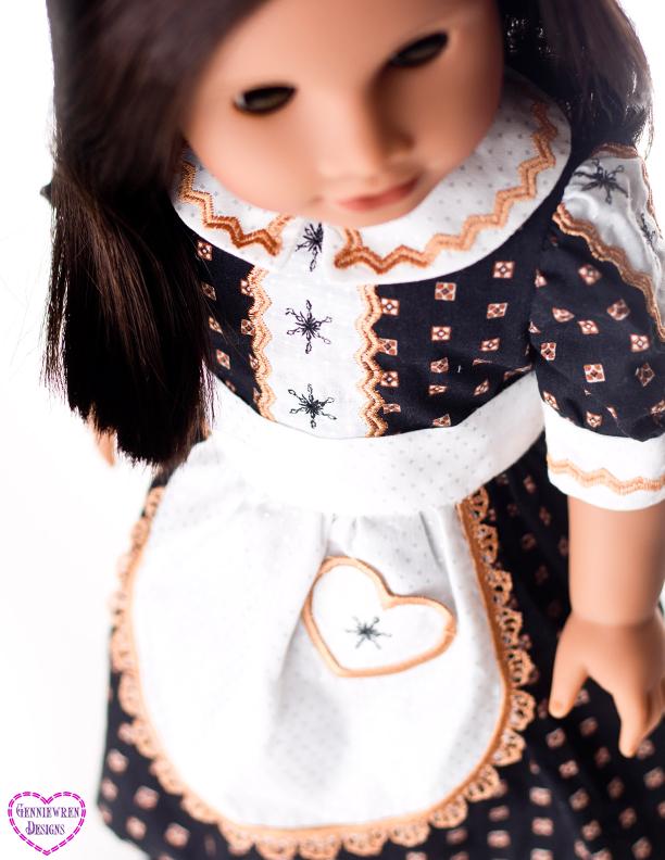 Genniewren Machine Embroidery Design Snowflake Dress & Apron Machine Embroidery Design Pixie Faire