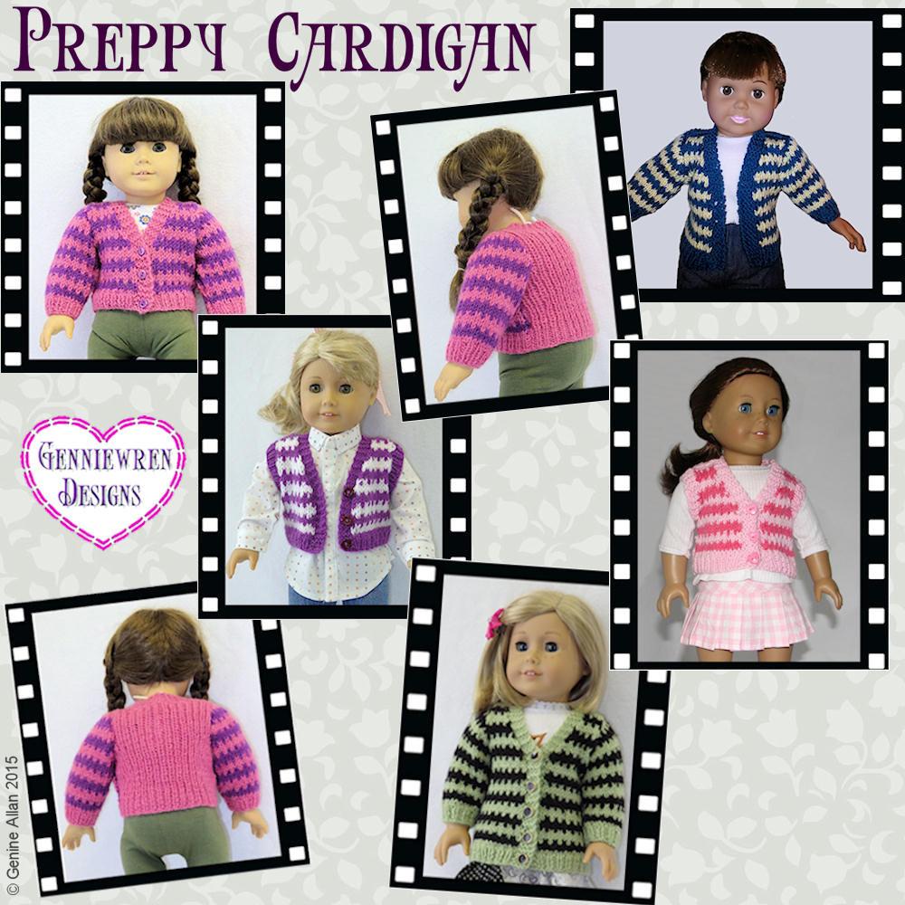 Genniewren Knitting Preppy Cardigan Knitting Pattern Pixie Faire