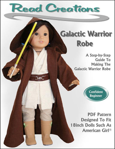 Read Creations 18 Inch Modern Galactic Warrior Robe 18" Doll Clothes Pixie Faire