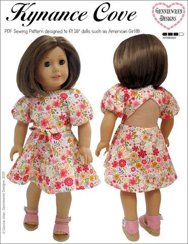 Genniewren 18 Inch Modern Kynance Cove Dress 18" Doll Clothes Pixie Faire