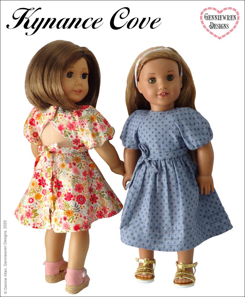 Genniewren 18 Inch Modern Kynance Cove Dress 18" Doll Clothes Pixie Faire