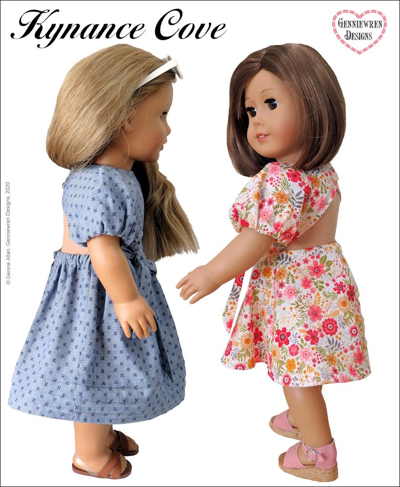 Genniewren 18 Inch Modern Kynance Cove Dress 18" Doll Clothes Pixie Faire