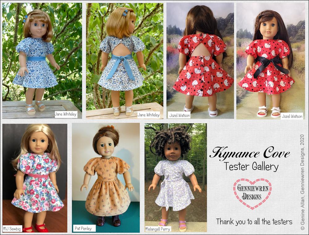 Genniewren 18 Inch Modern Kynance Cove Dress 18" Doll Clothes Pixie Faire
