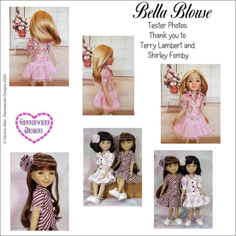 Genniewren Ruby Red Fashion Friends Bella Blouse Doll Clothes Pattern for Ruby Red Fashion Friends Pixie Faire