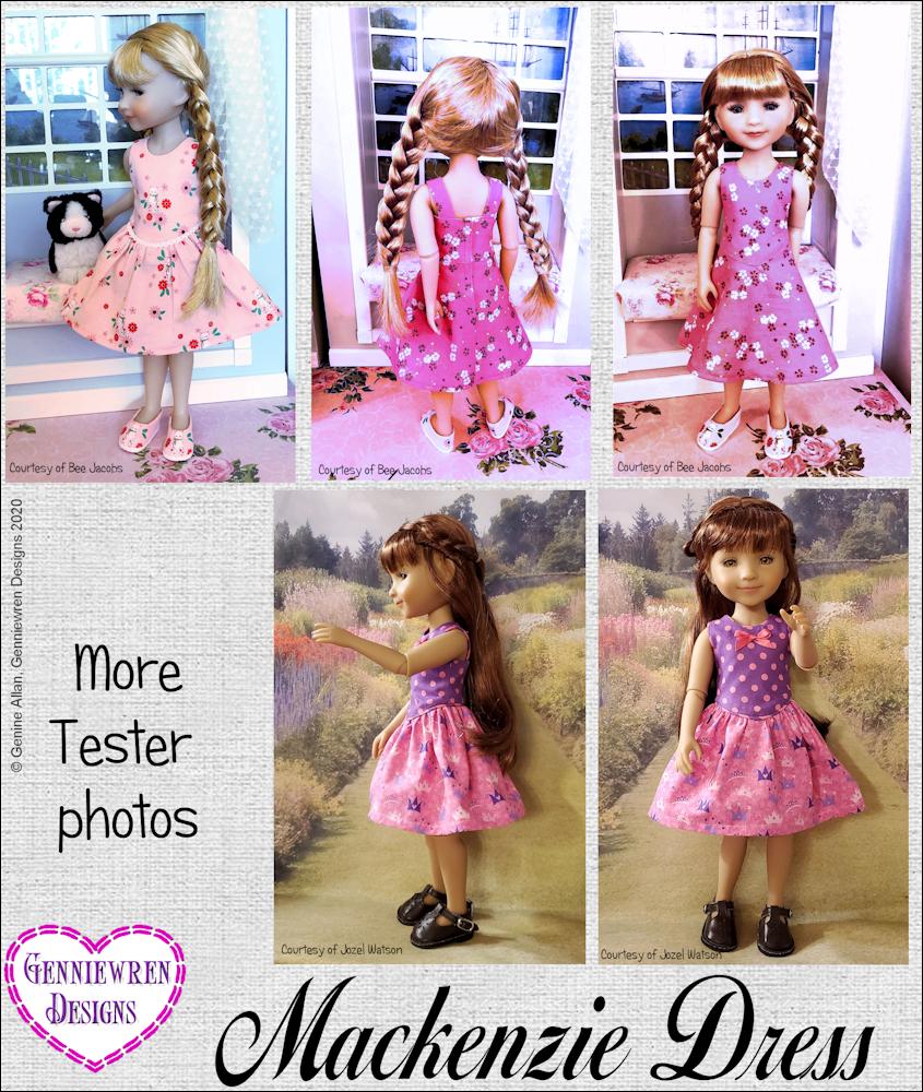 Genniewren Ruby Red Fashion Friends Mackenzie Dress Doll Clothes Pattern for Ruby Red Fashion Friends Pixie Faire