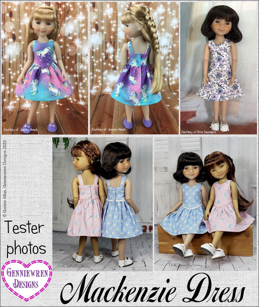Genniewren Ruby Red Fashion Friends Mackenzie Dress Doll Clothes Pattern for Ruby Red Fashion Friends Pixie Faire